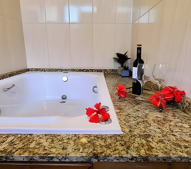 Hydro Couple, Air conditioning, Barbecue, Apê Cabana Românti