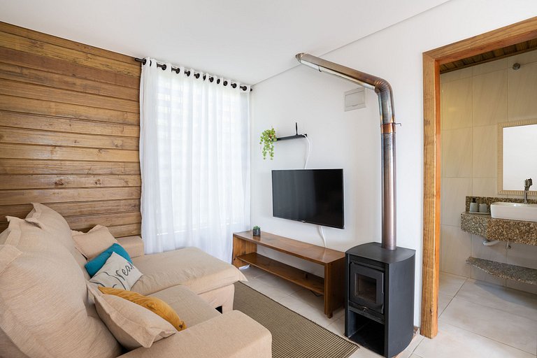 Cabana com hidro grande próxima à praia