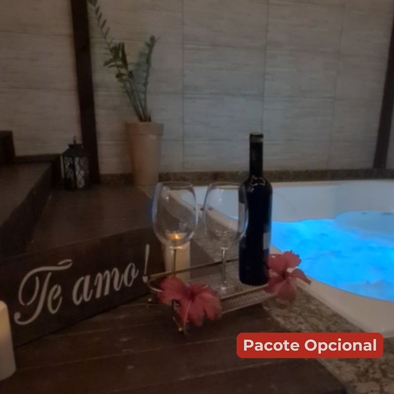 Cabana com hidro grande próxima à praia