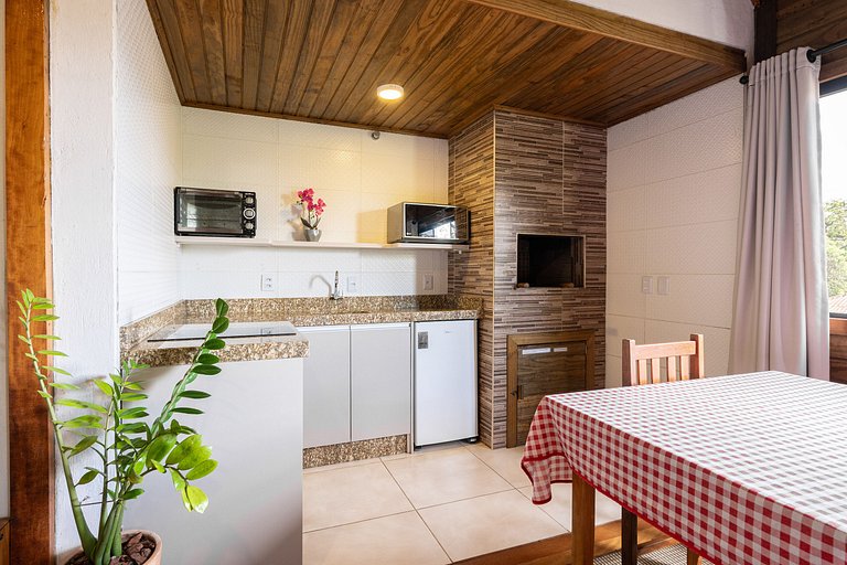 Cabana com hidro casal e próxima à praia