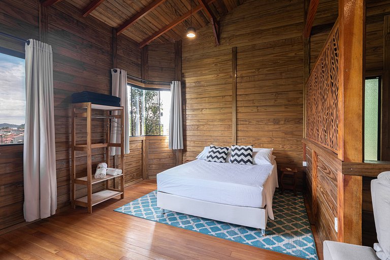 Cabana com hidro casal e próxima à praia