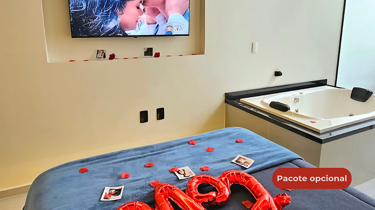 Banheira c/ hidro, ar condi e praia no fim da rua