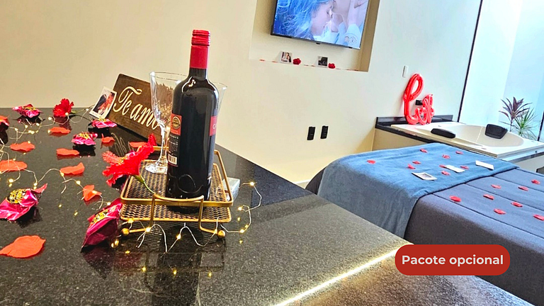 Loft hidro casal e ar condicionado próximo à praia