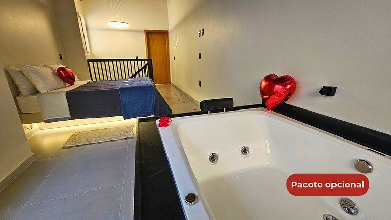 Casa con jacuzzi doble, aire acondicionado, chimenea y barba
