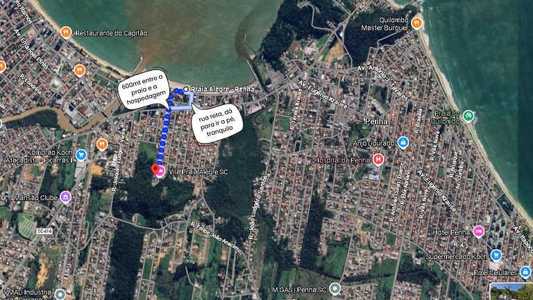 Sobrado banheira hidro, ar cond e praia fim da rua