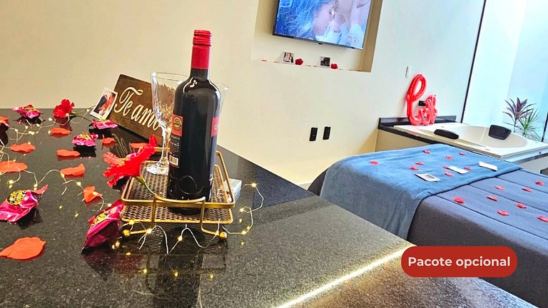 Loft con bañera de hidromasaje doble, aire acondicionado frí